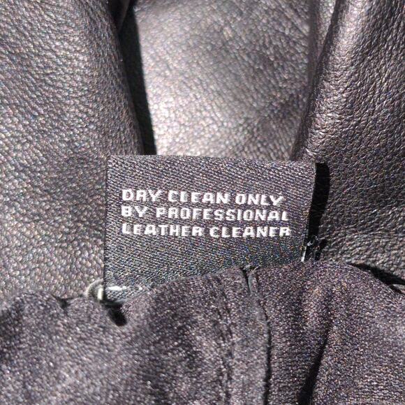 LUXE Neiman Marcus Black Genuine Leather Pull-On Trousers Elastic Waist XL - Picture 6 of 7